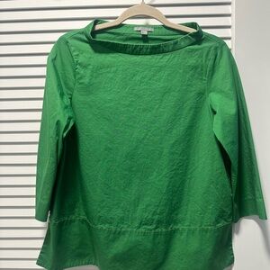 COS Green Elbow Length Sleeve Top
